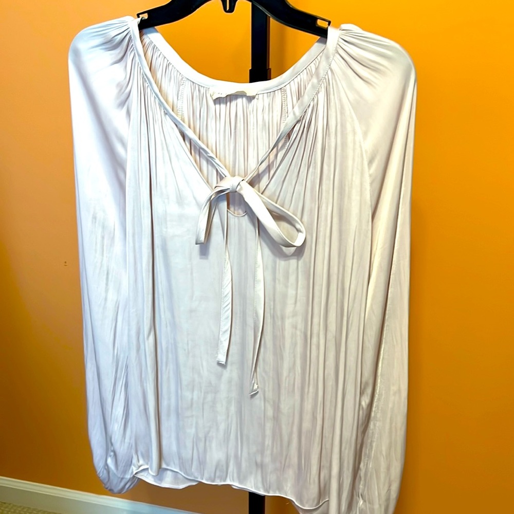 By Together polyester cream blouse size small
